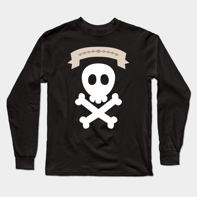 Ichikawa Kyoutarou (Boku no Kokoro no Yabai Yatsu) Skull Long Sleeve T-Shirt by Kamishirts